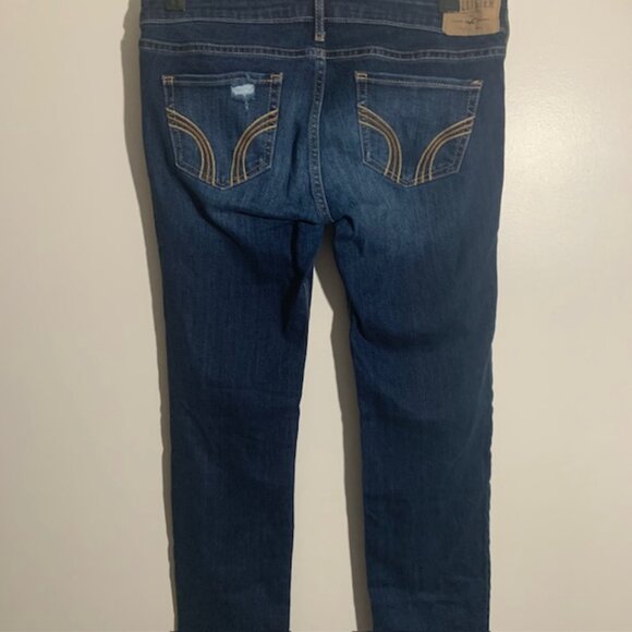 Y2K Hollister Distressed Jeans - Medium Wash - Women's Size 27 - Picture 3 of 5